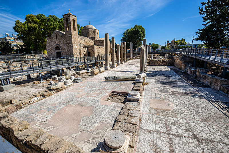 Ruinas romanas en Kourion en Chipre